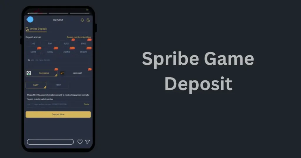 Spribe Game Deposit
